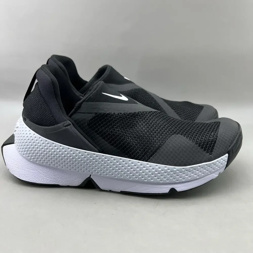 Nike Go FlyEase Running Shoes Women Size 9 Black White Comfort Slip On Sneakers